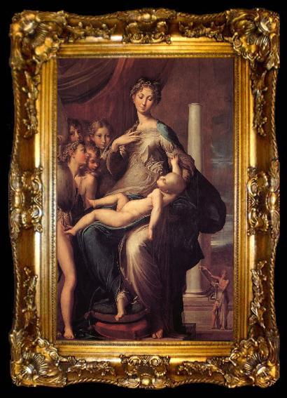 framed  Girolamo Parmigianino Madonna and its long neck, ta009-2